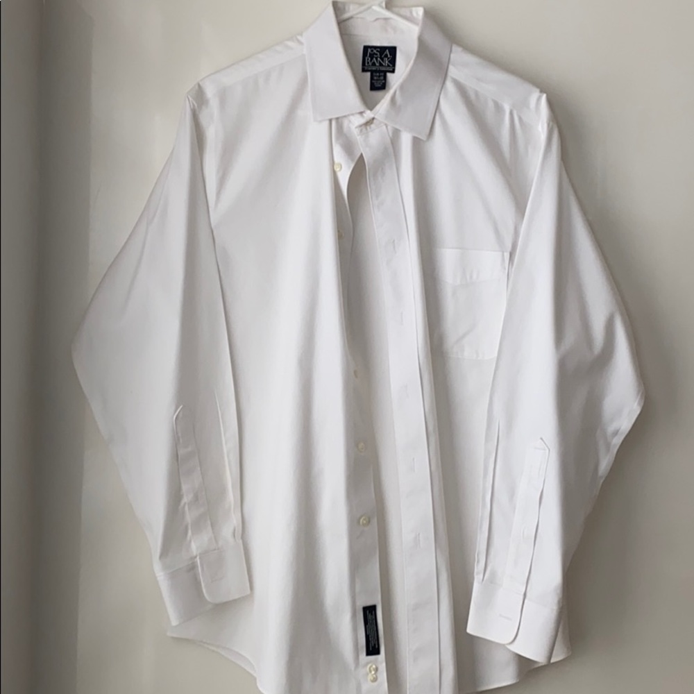 Men’s white dress shirt.